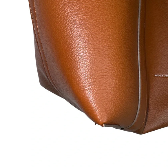 DRAPER JAMES Elle Convertible Tote Bag Brown Flower Charm - Picture 6 of 13